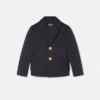 Chaqueta de gabardina de satén bordada para bebé Chaqueta de gabardina de satén bordada para bebé