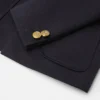 Chaqueta de gabardina de satén bordada para bebé Chaqueta de gabardina de satén bordada para bebé