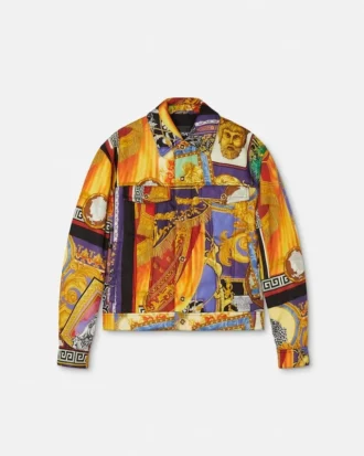 Chaqueta ligera acolchada estampada