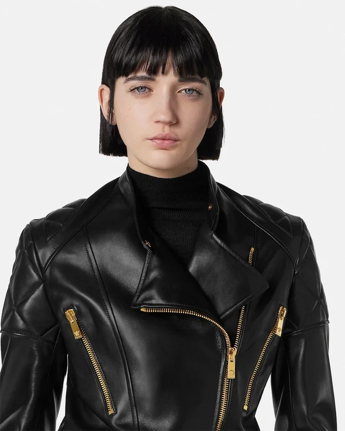 Chaqueta motera de piel Chaqueta motera de piel