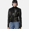 Chaqueta motera de piel Chaqueta motera de piel
