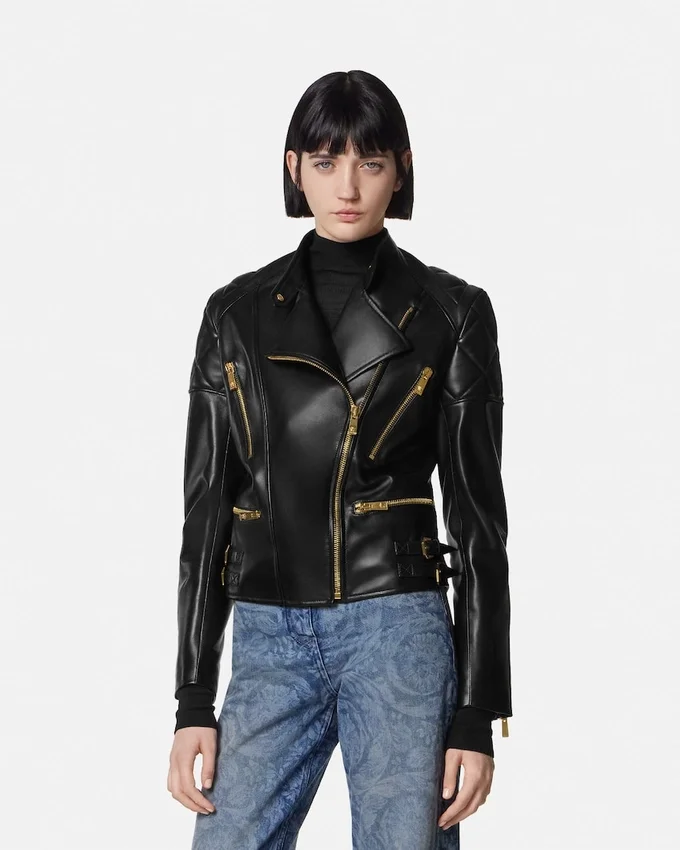 Chaqueta motera de piel Chaqueta motera de piel