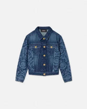 Chaqueta vaquera con láser para niño
