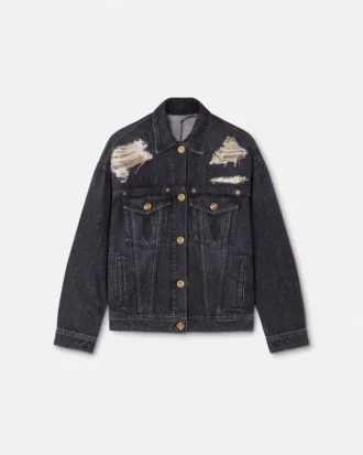 Chaqueta vaquera de malla metálica