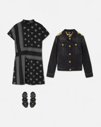 Chaqueta vaquera estampada para niño