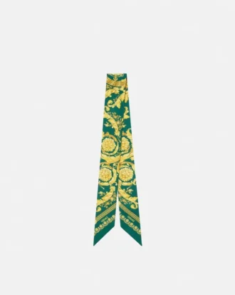 Cinta de sarga de seda estampada