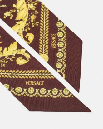 Cinta de sarga de seda estampada
