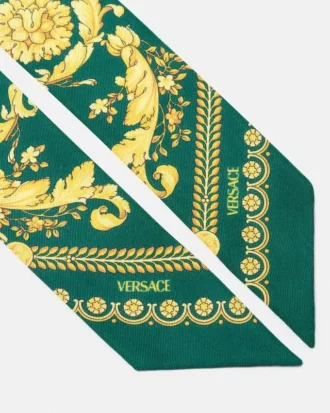 Cinta de sarga de seda estampada