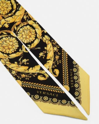 Cinta de sarga de seda estampada