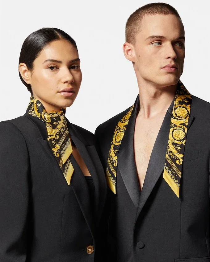 Cinta de sarga de seda estampada Cinta de sarga de seda estampada