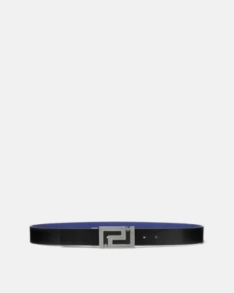 Cinturón reversible de piel Greca 3,5 cm