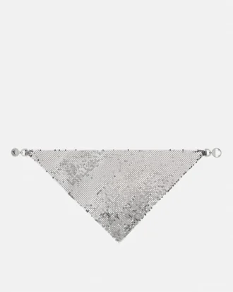Collar bandana de malla metálica