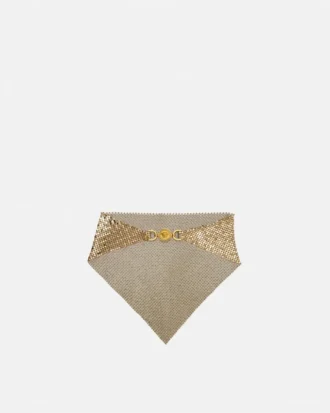 Collar bandana de malla metálica