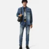 Confeccionada en Japón. Sobrecamisa de denim