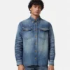 Confeccionada en Japón. Sobrecamisa de denim