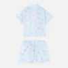 Conjunto de camisa de popelín de algodón estampada para bebé Conjunto de camisa de popelín de algodón estampada para bebé