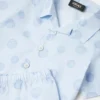 Conjunto de camisa de popelín de algodón estampada para bebé Conjunto de camisa de popelín de algodón estampada para bebé