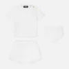 Conjunto de camiseta de jersey de algodón con adornos para bebé