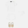 Conjunto de camiseta de jersey de algodón con adornos para bebé