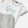 Conjunto de camiseta de jersey de algodón estampada para bebé Conjunto de camiseta de jersey de algodón estampada para bebé