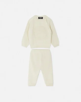 Conjunto de jersey de algodón bordado para bebé