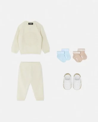 Conjunto de jersey de algodón bordado para bebé