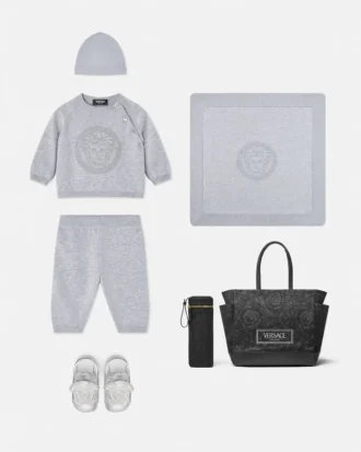 Conjunto de jersey de algodón bordado para bebé