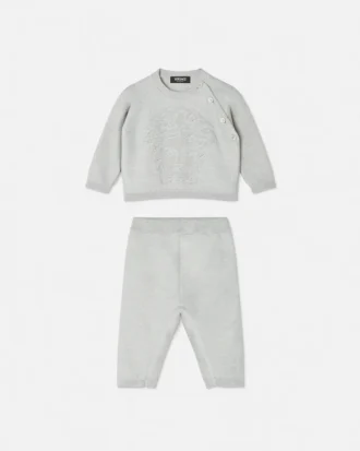 Conjunto de jersey de algodón y cachemira para bebé