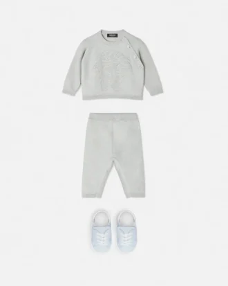 Conjunto de jersey de algodón y cachemira para bebé