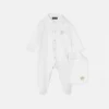Conjunto de pijama de jersey de algodón bordado para bebé