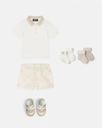 Conjunto de polo de algodón para bebé