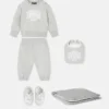 Conjunto de sudadera de jersey de algodón estampada para bebé Conjunto de sudadera de jersey de algodón estampada para bebé