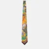 Corbata de sarga de seda estampada Corbata de sarga de seda estampada