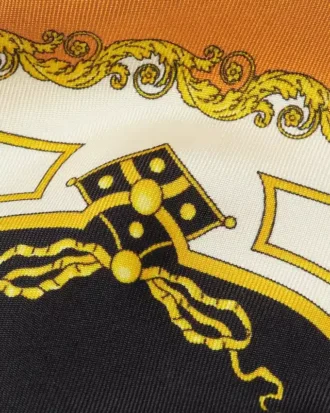 Corbata de sarga de seda estampada