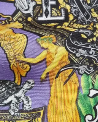 Corbata de sarga de seda estampada