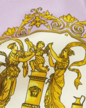Corbata de sarga de seda estampada