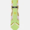 Corbata de sarga de seda estampada Corbata de sarga de seda estampada