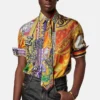 Corbata de sarga de seda estampada Corbata de sarga de seda estampada