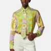 Corbata de sarga de seda estampada Corbata de sarga de seda estampada