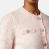 Cárdigan de punto de mohair jacquard Cárdigan de punto de mohair jacquard