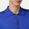 Cárdigan polo de punto de seda y algodón Cárdigan polo de punto de seda y algodón