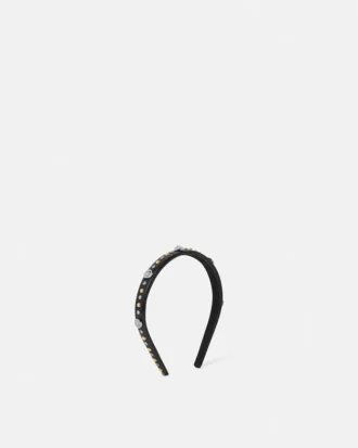 Diadema de piel adornada