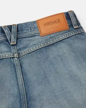 Fabricados en Japón. Pantalones cortos de denim de talle medio