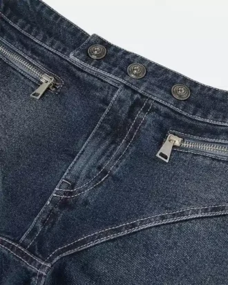 Falda acampanada de denim