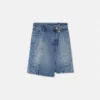 Falda cruzada de denim Barocco Falda cruzada de denim Barocco