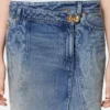 Falda cruzada de denim Barocco Falda cruzada de denim Barocco