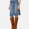 Falda cruzada de denim Barocco Falda cruzada de denim Barocco