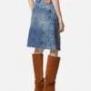 Falda cruzada de denim Barocco Falda cruzada de denim Barocco