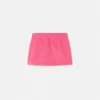 Falda de jersey de algodón bordada para niña Falda de jersey de algodón bordada para niña
