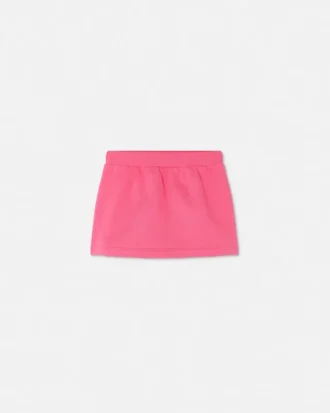 Falda de jersey de algodón bordada para niña